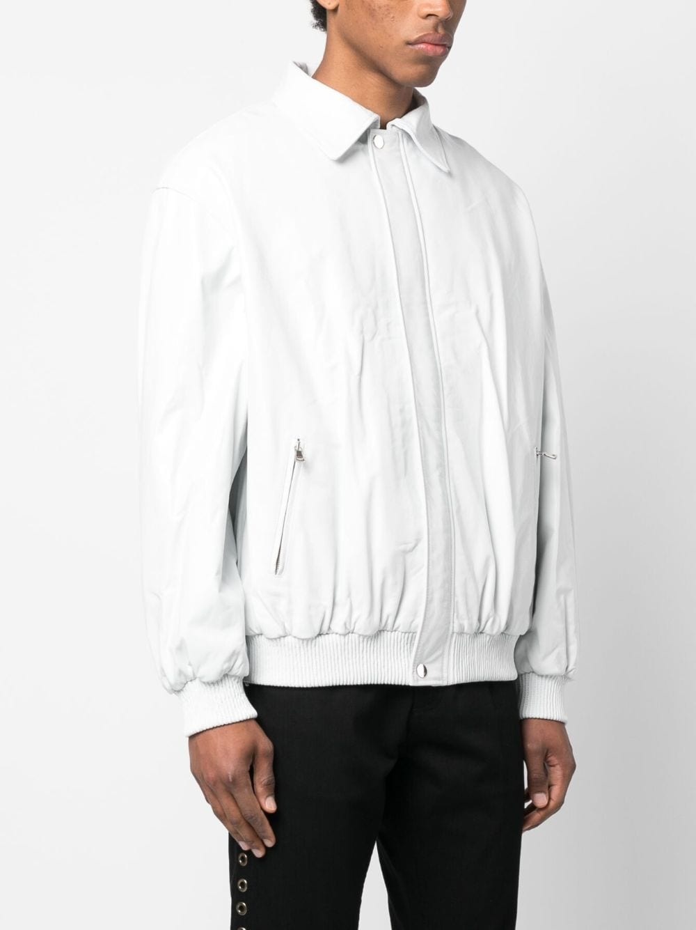 leather bomber jacket - 4