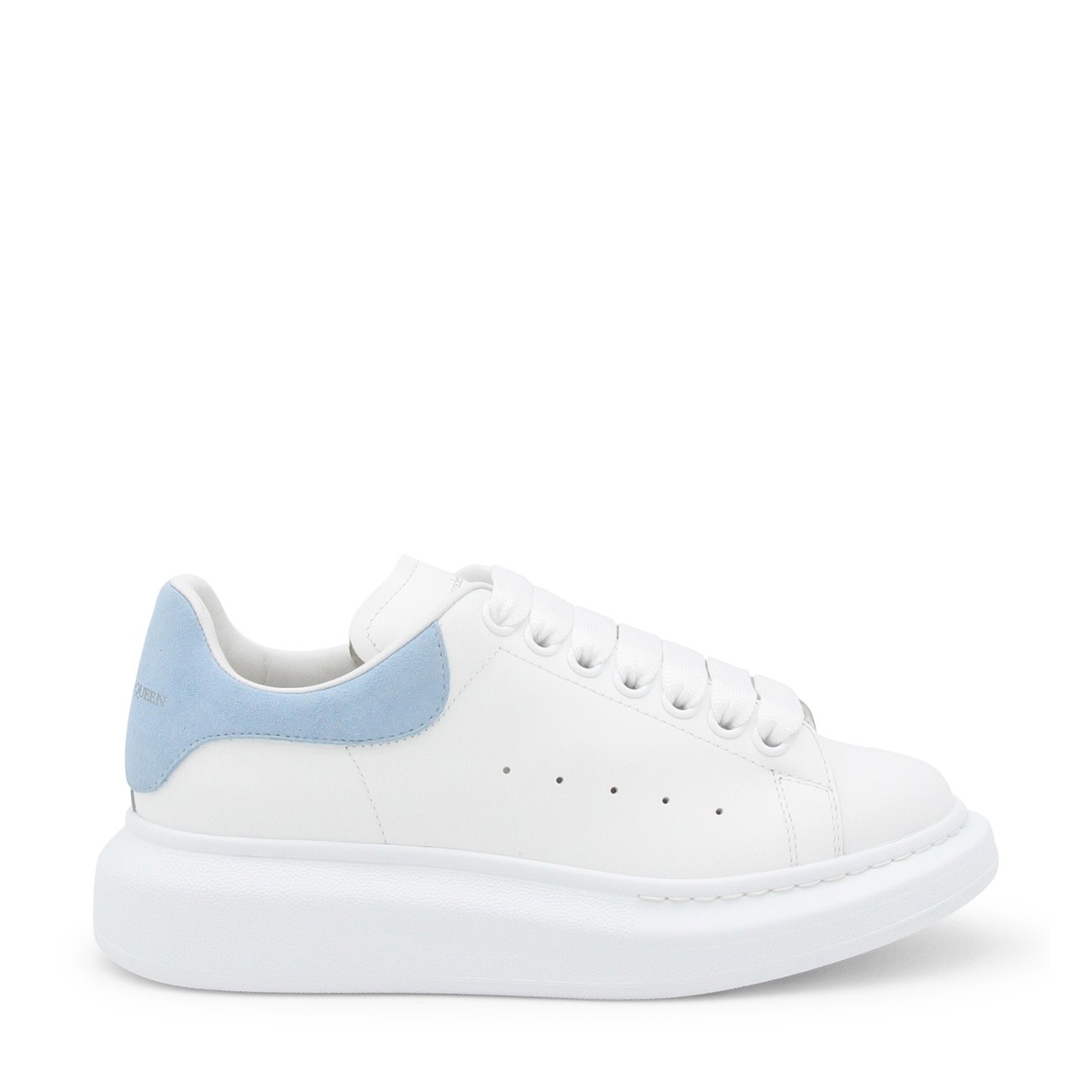 white leather oversize sneakers - 1