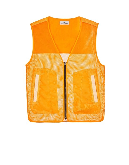 905X5 STONE ISLAND MARINA_ NYLON MESH / RIP STOP PRISMATICO ORANGE - 1