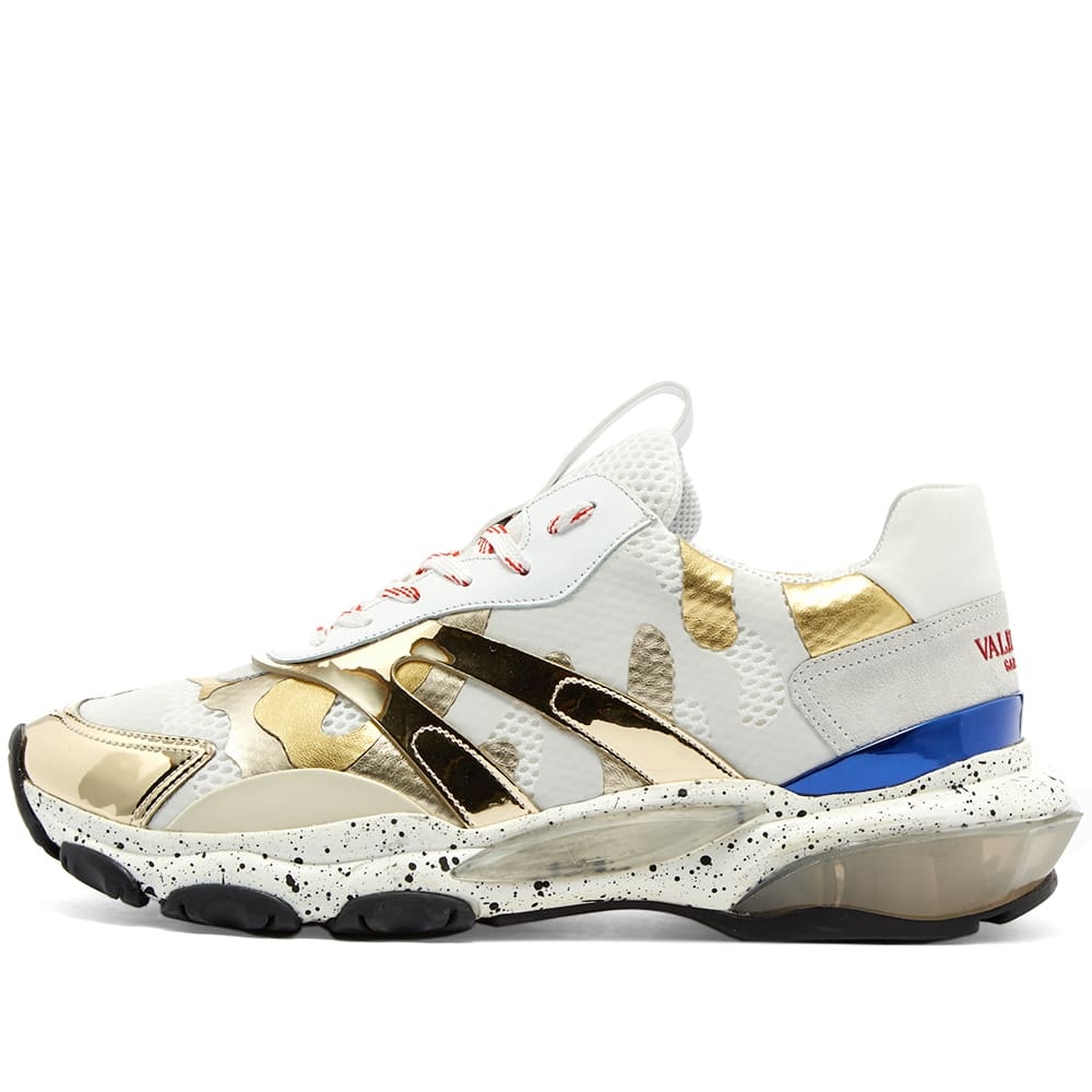 Valentino Metallic Camo Bounce Sneaker - 2