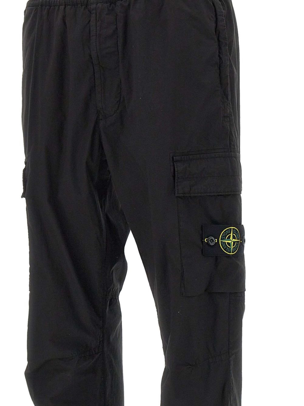 elasticated-waist cargo trousers - 3