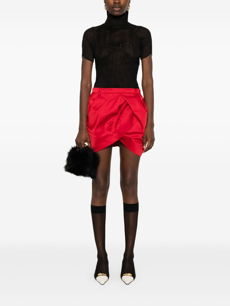 N°21 wrap-detail mini skirt outlook