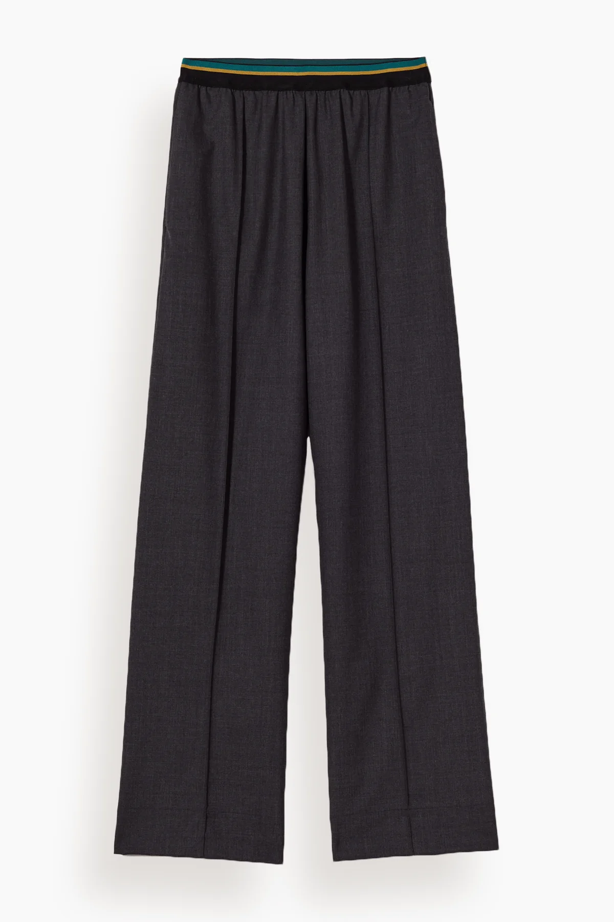 Trousers in Melange Black/White - 1