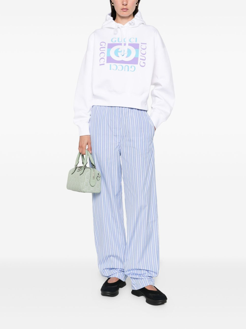 logo-print hoodie - 2