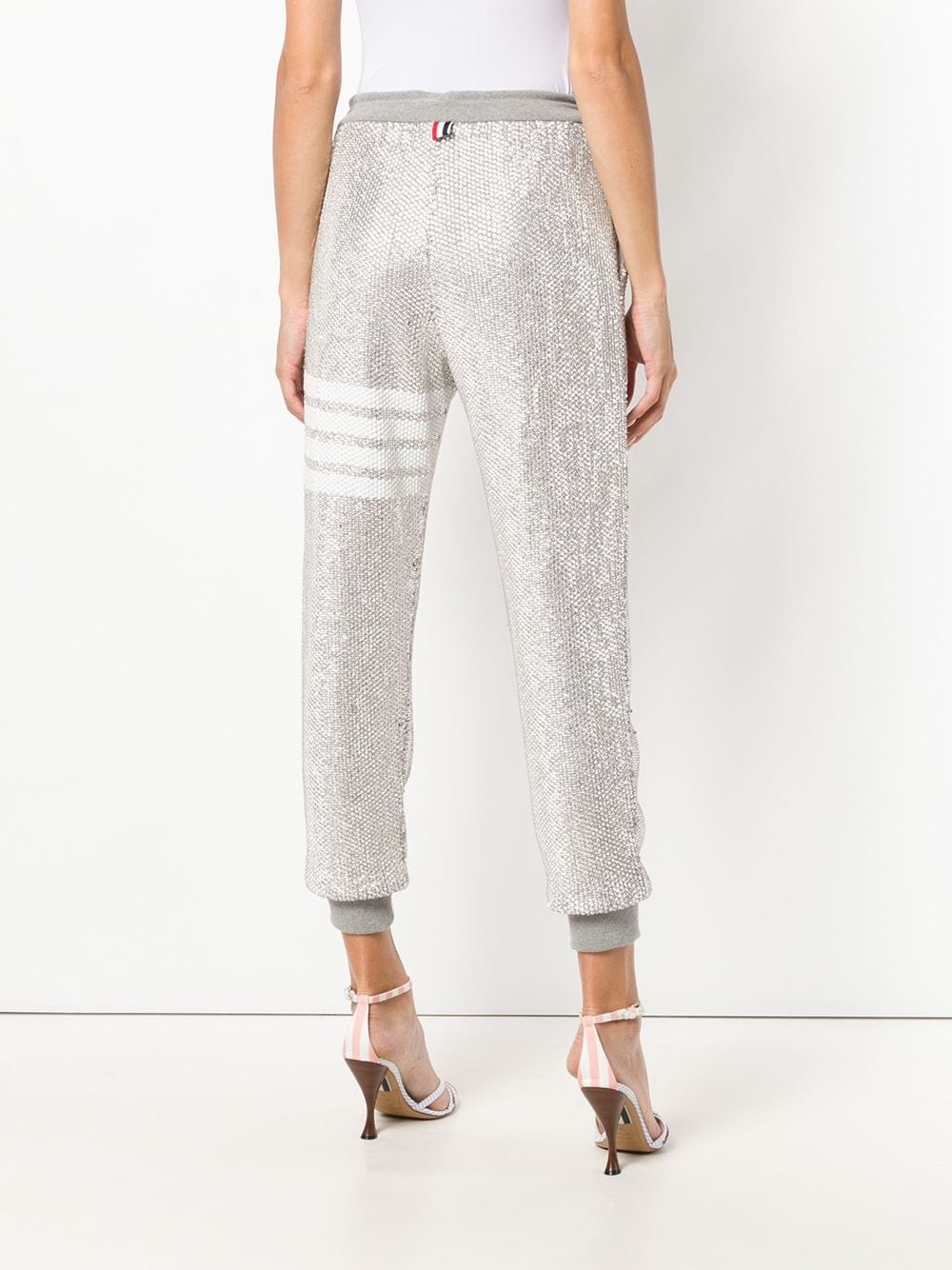 Allover Crystal Sweatpants - 4