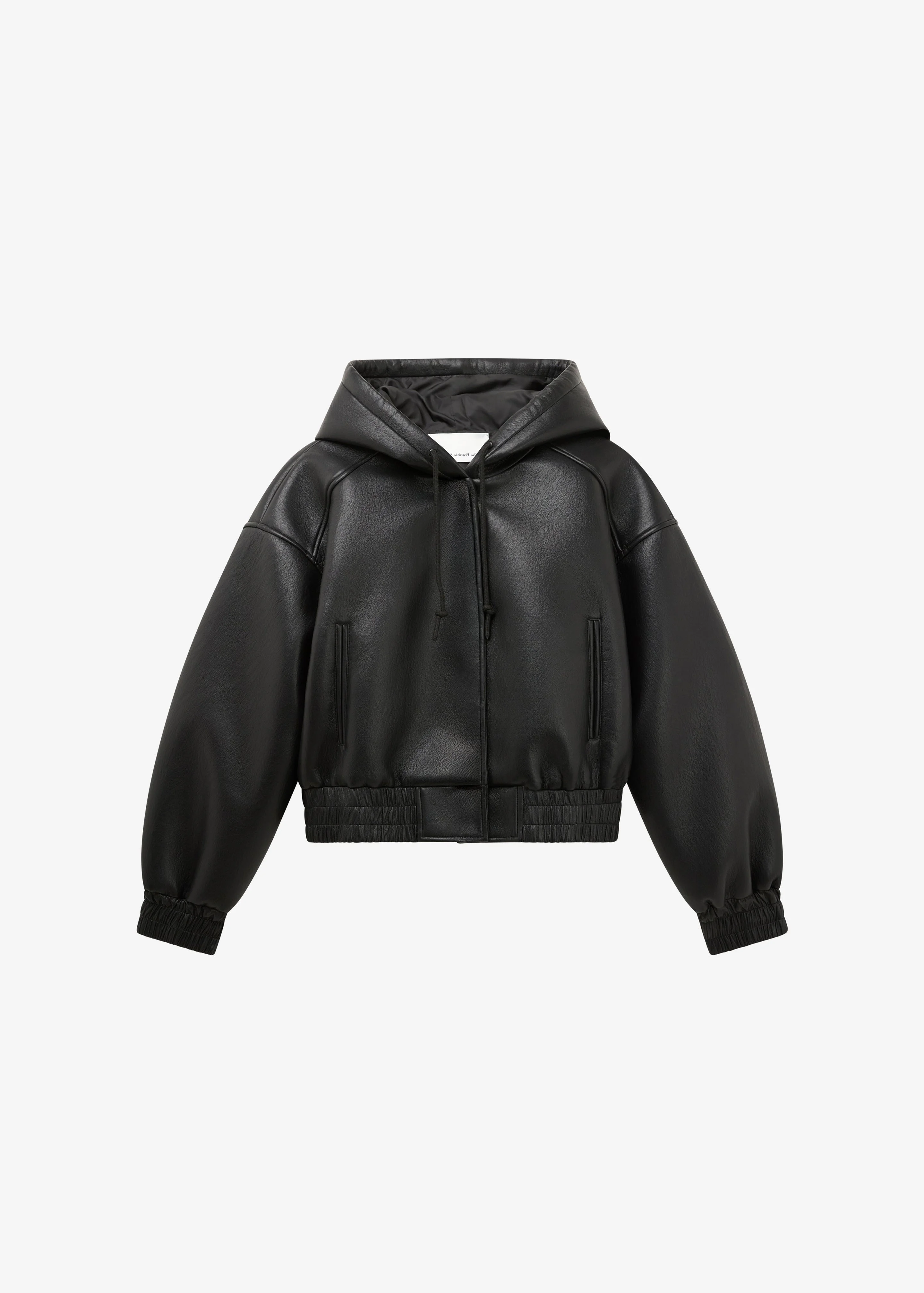 Jackson Faux Leather Bonded Bomber - Black - 1