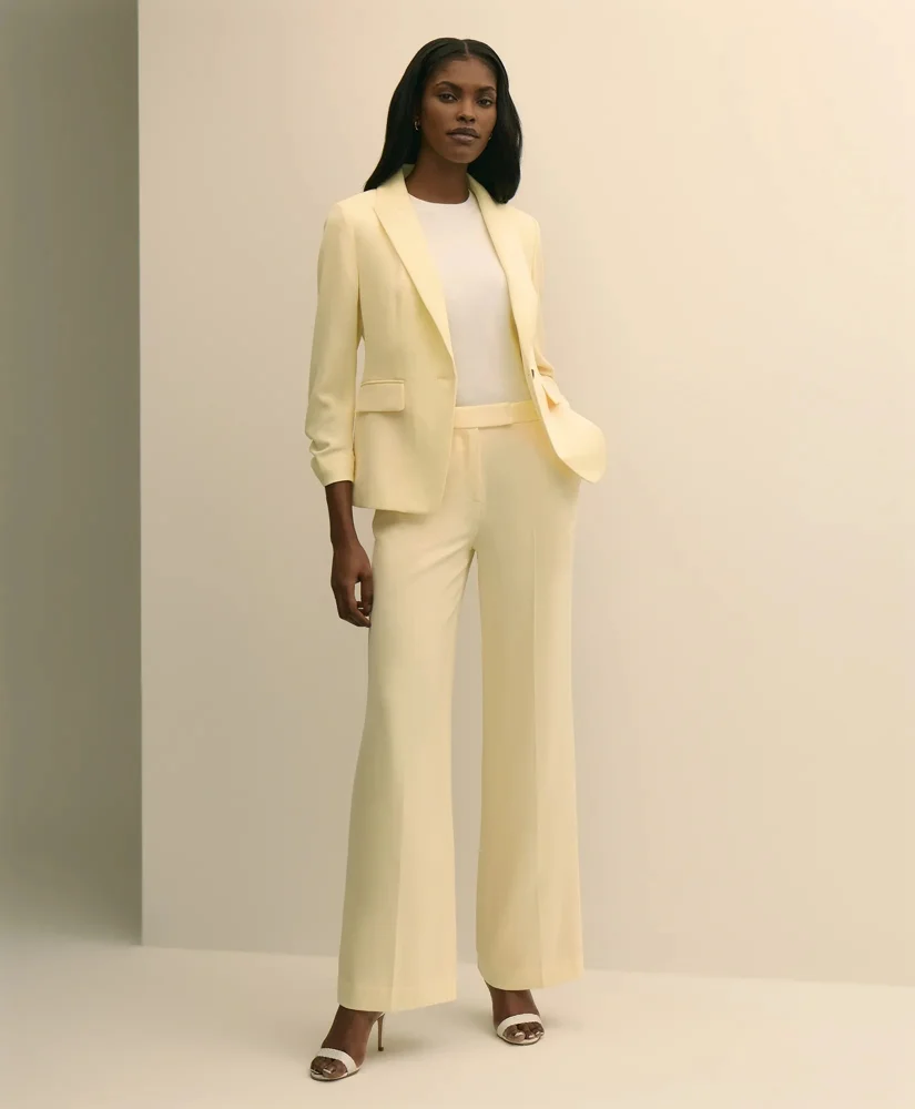 Crepe Wide-Leg Pants - 1