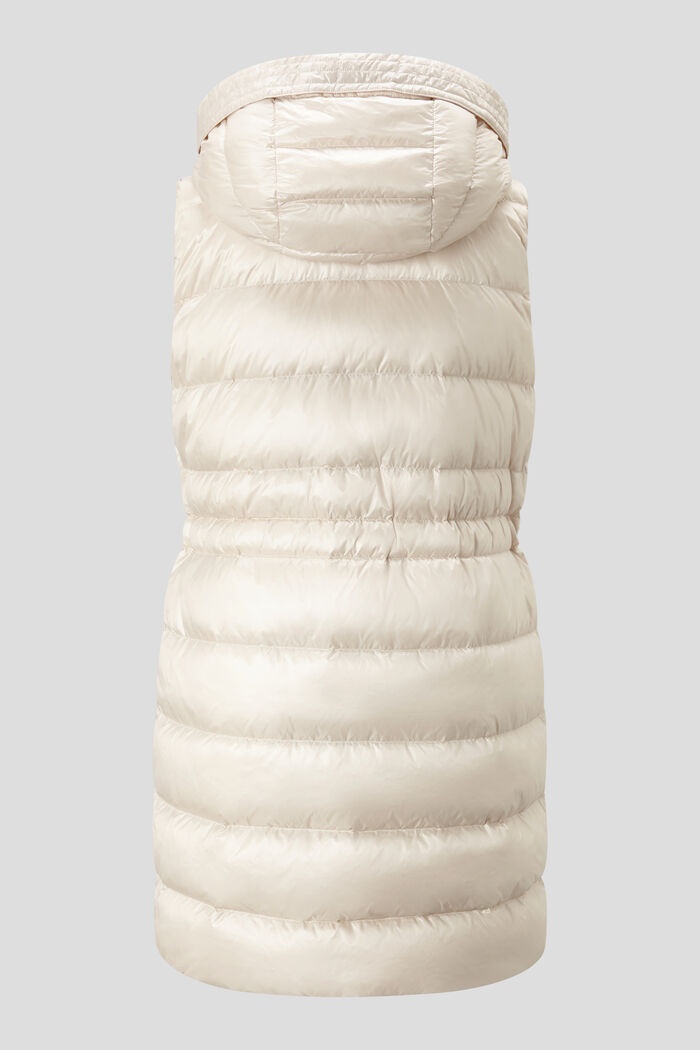 Jella Down waistcoat in Cream - 7