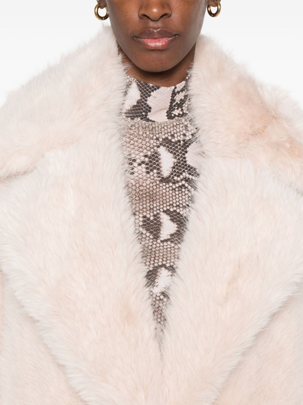 faux-fur midi coat - 5