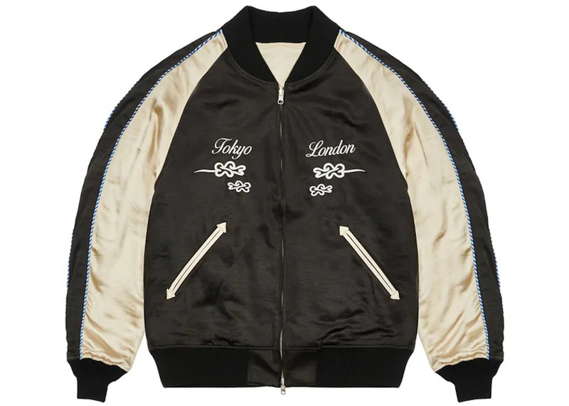 PALACE Palace Y-3 Reversible Souvenir Jacket Navy/Cream outlook