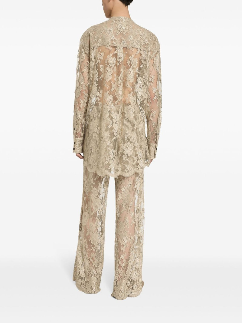 Sartoriale wide-leg lace trousers 4