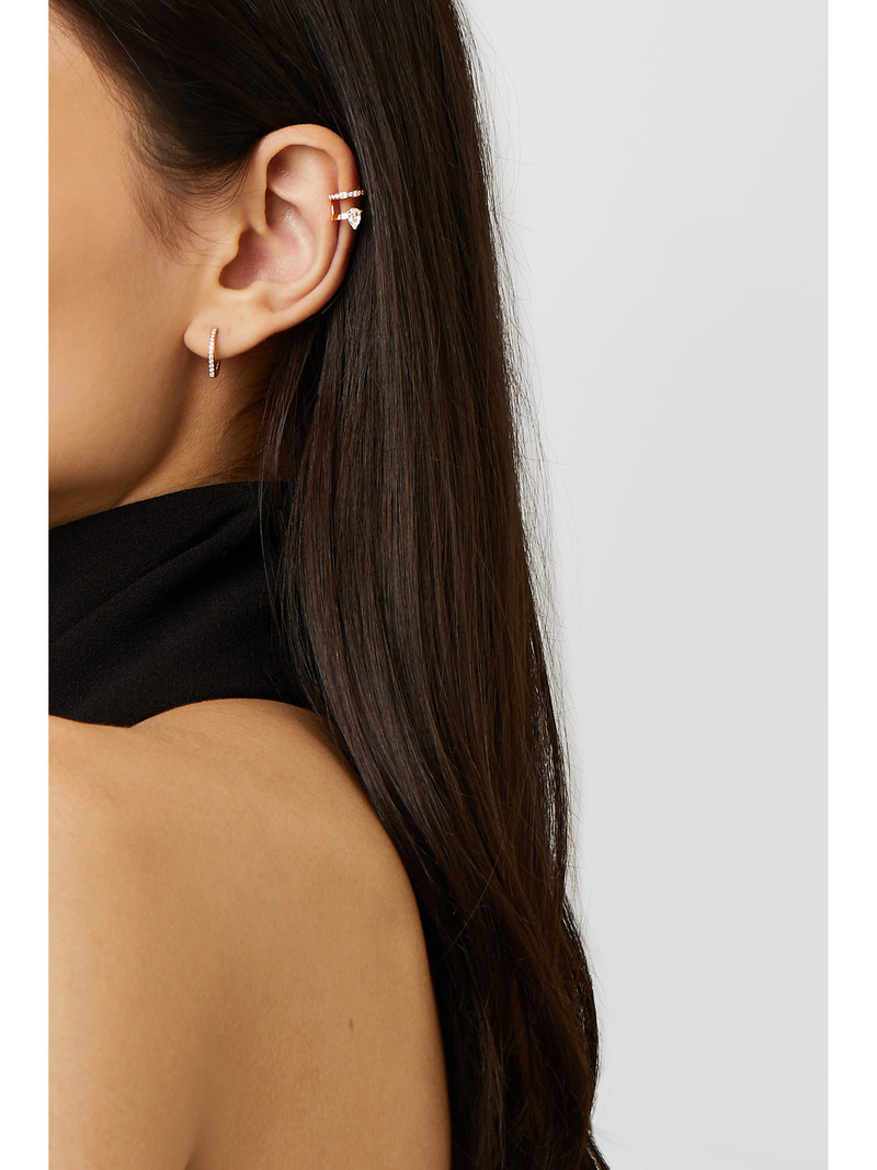 REPOSSI Serti Sur Vide 18-karat Rose Gold Diamond Ear Cuff outlook