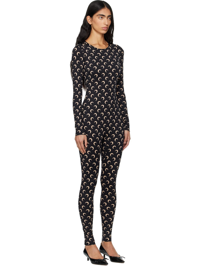Black Recycled Jersey Moon Jumpsuit 2
