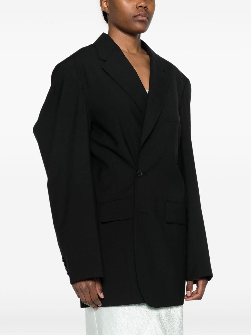 double-breasted tailored blazer - 3
