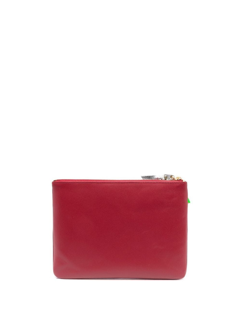 Comme Des Garçons zip-detailing leather wallet outlook