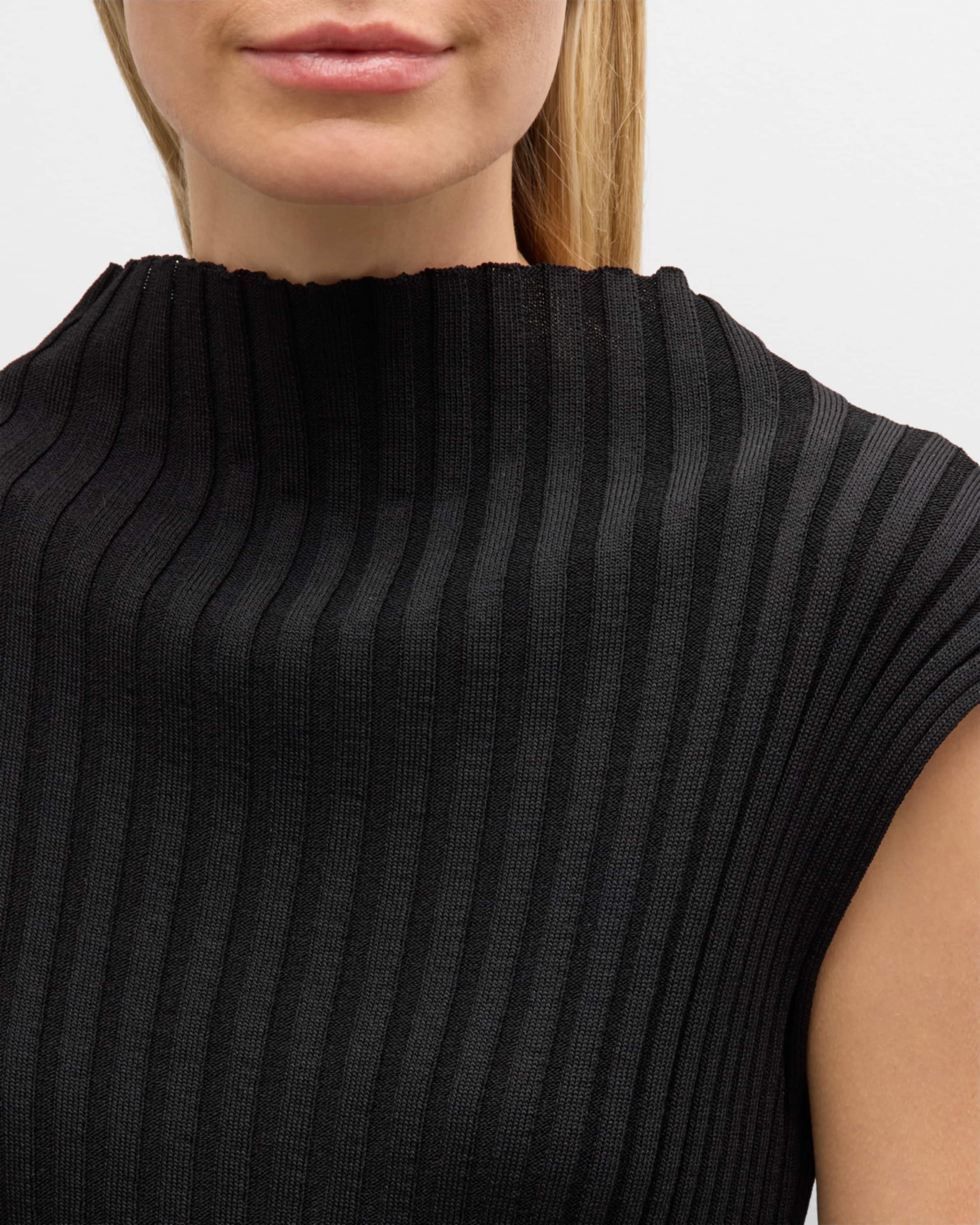 Ribbed Mock-Neck Top - 6