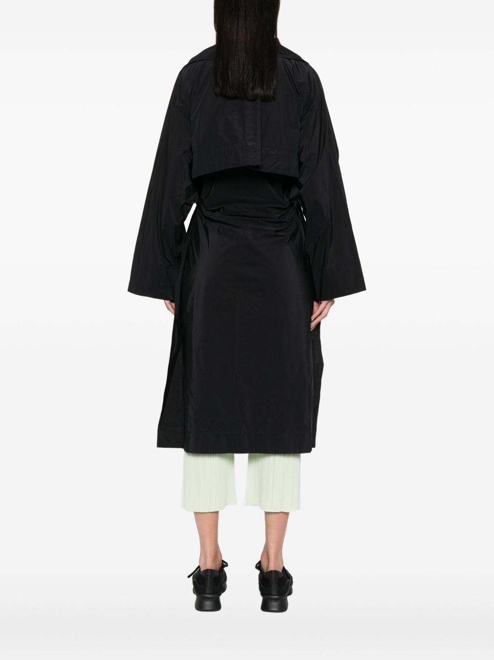belted trench coat - 4