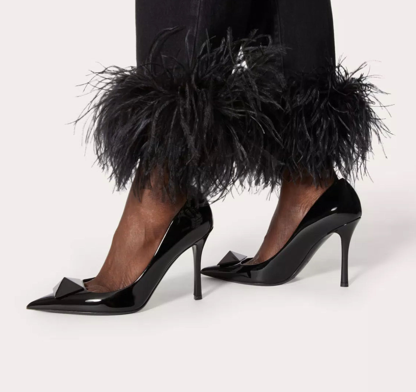 Valentino One Stud Patent Leather Pump 100 Mm Pumps - 3