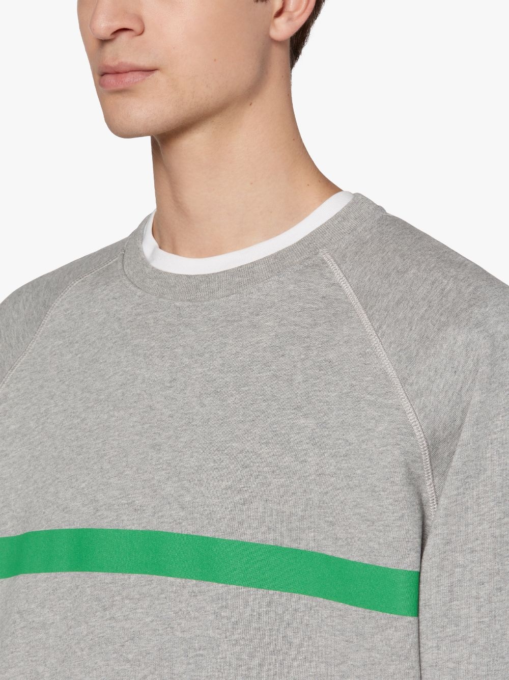GREY X GREEN COTTON CREW NECK SWEATSHIRT | GJM-207 - 5