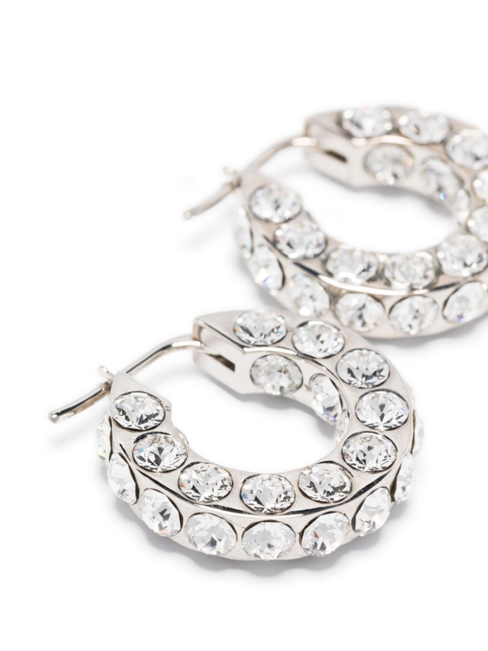 Jahleel crystal-embellished hoop earrings - 3