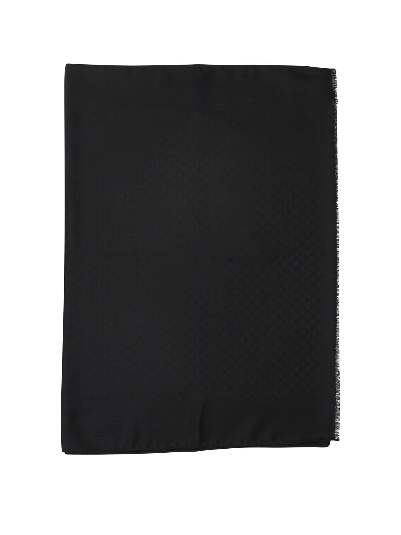 Prada Wool and Silk Scarf Black Men - 1
