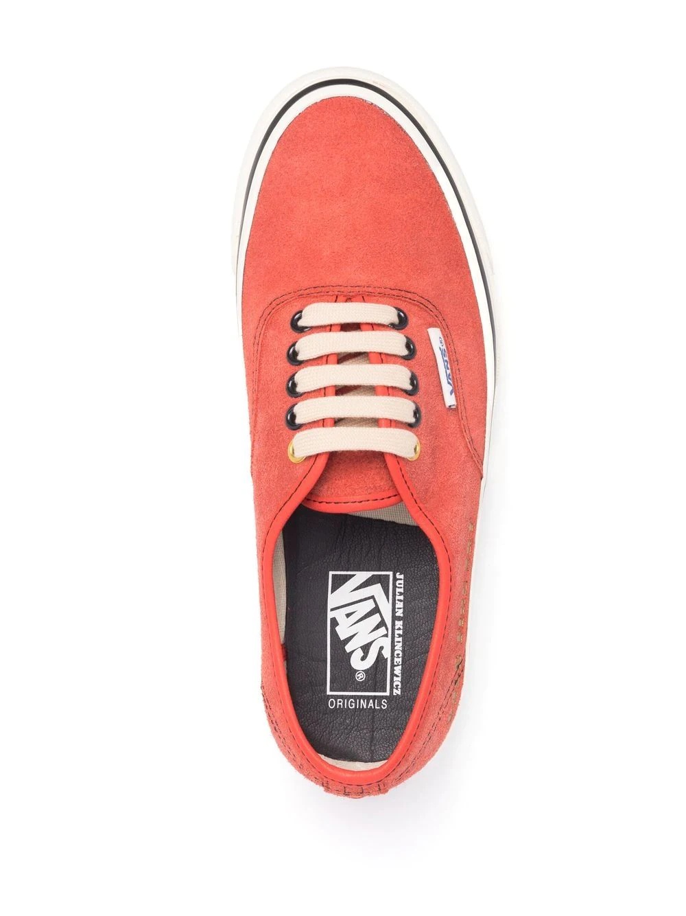 low-top suede sneakers - 4