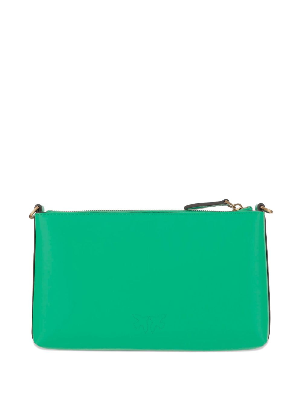 logo-plaque zip clutch bag - 2