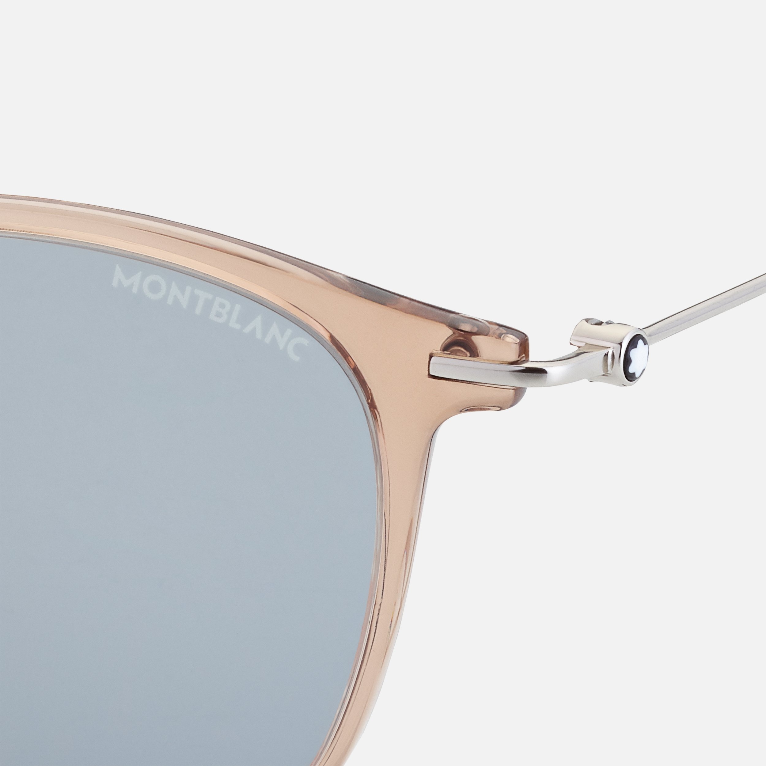 Round Injected Brown Frame Sunglasses - 2