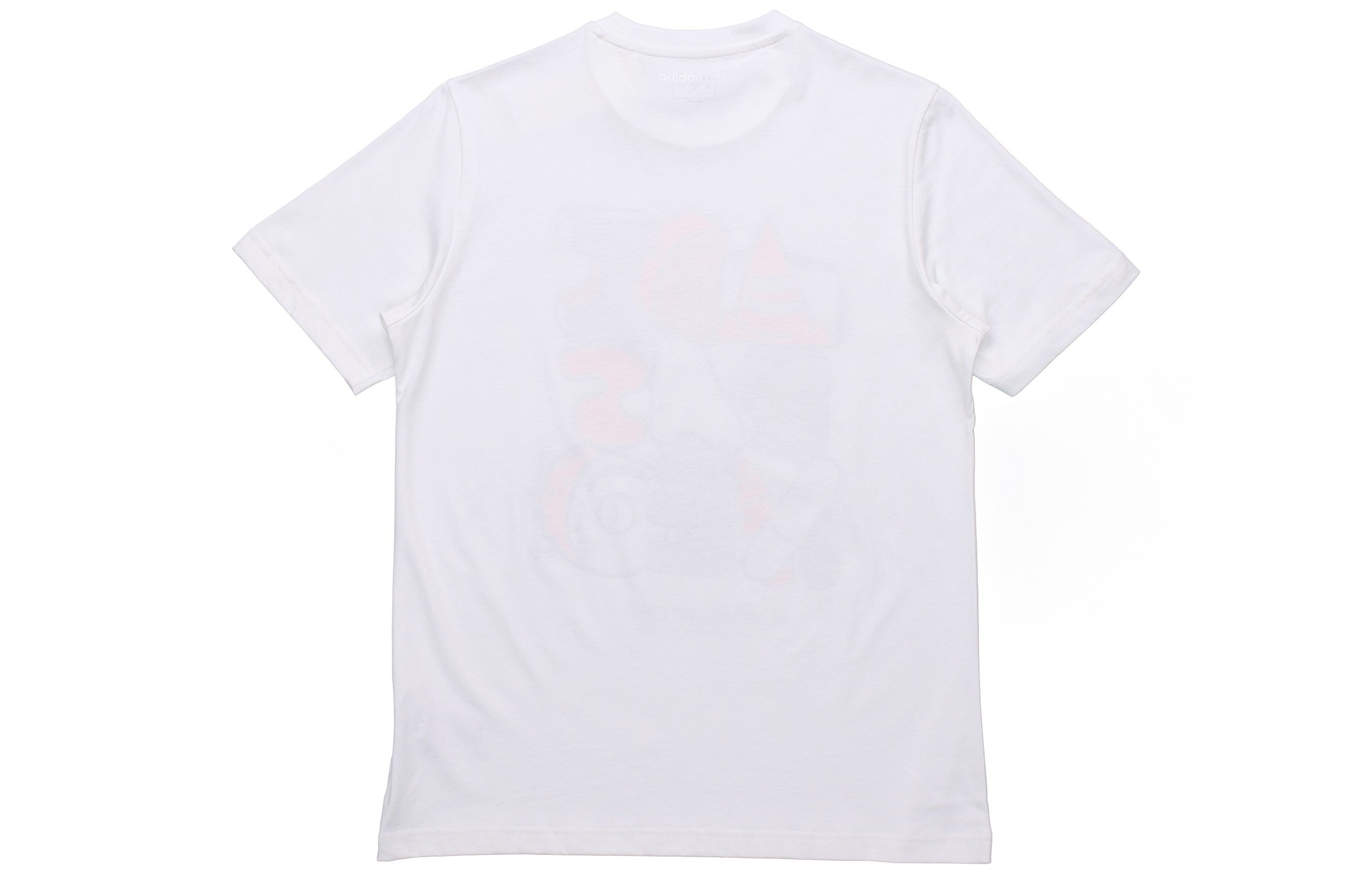 adidas neo M Ssfv5 Tee1 Funny Printing Logo Sports Cotton Round Neck Short Sleeve White GP4864 - 2