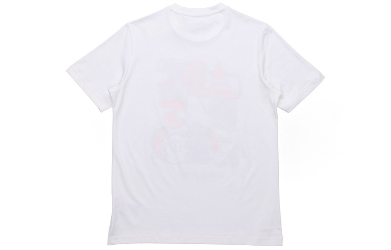 adidas adidas neo M Ssfv5 Tee1 Funny Printing Logo Sports Cotton Round Neck Short Sleeve White GP4864 outlook