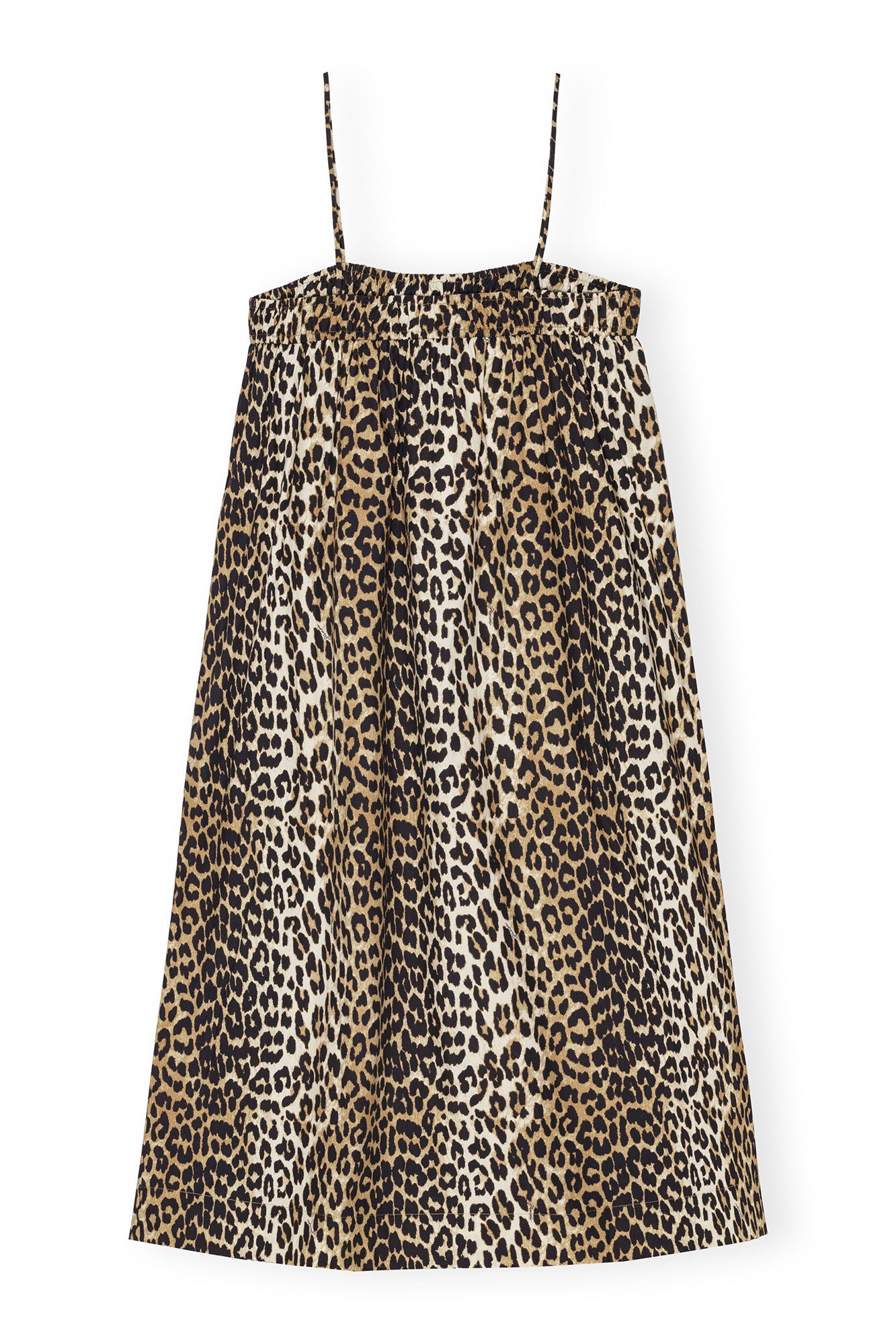 LEOPARD MIDI STRAP DRESS - 1