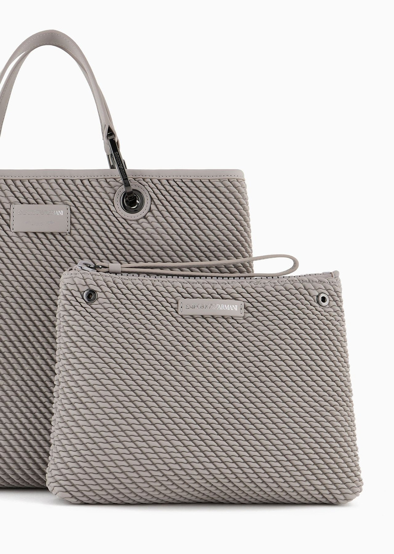 Embossed nappa leather-effect medium MyEA shopper bag 5