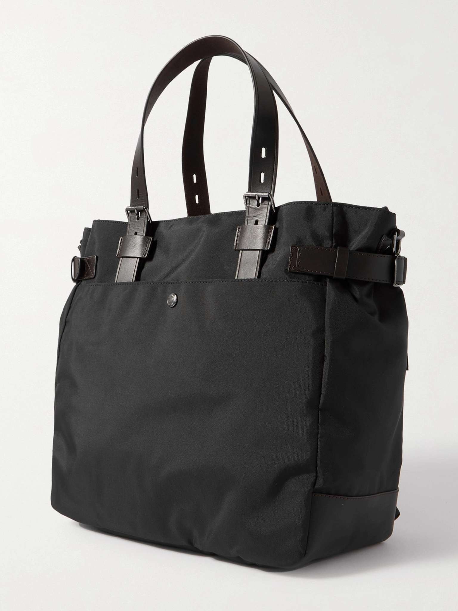 Touring Leather-Trimmed Nylon Tote Bag - 4