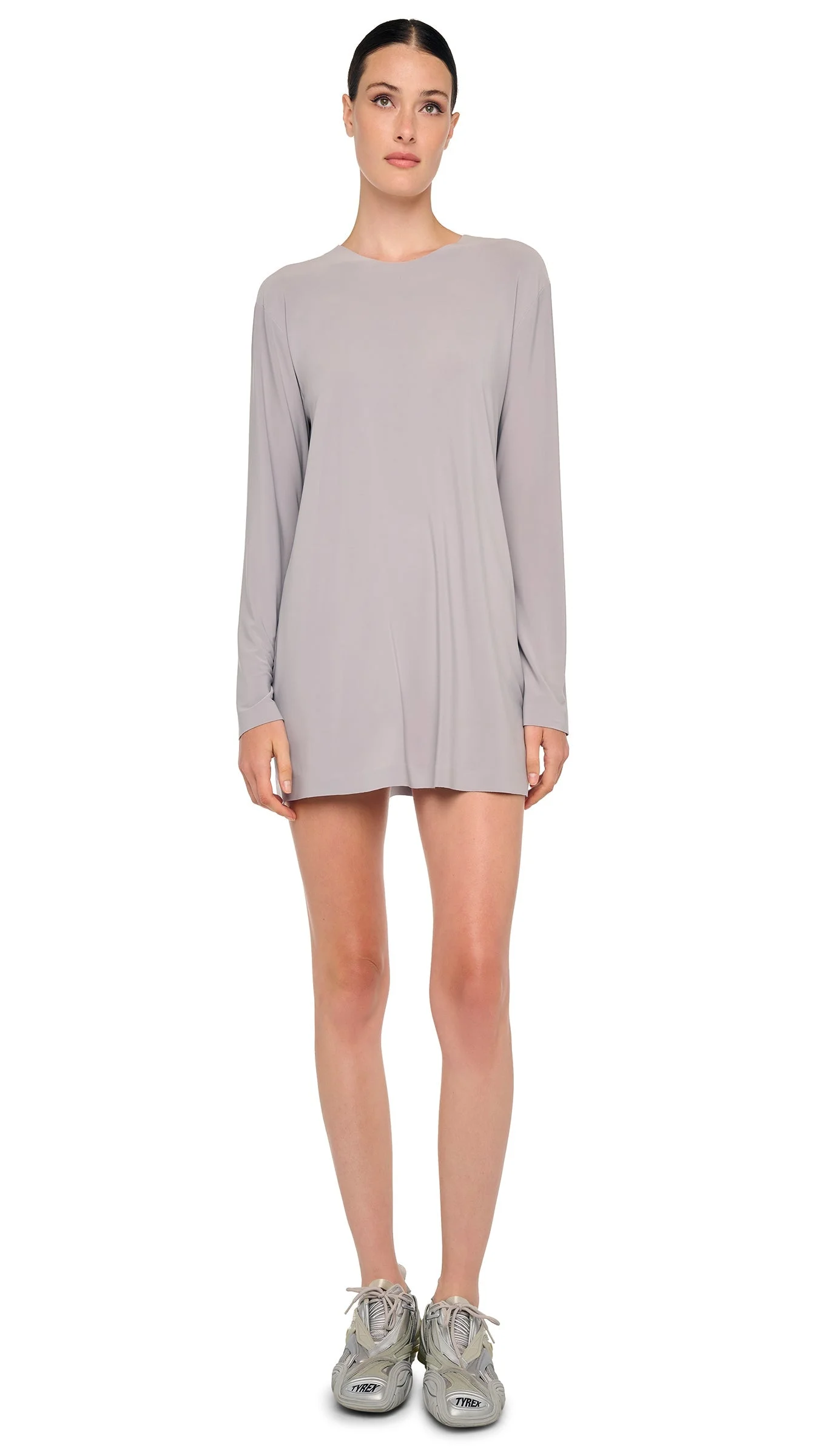 OVERSIZED LONG SLEEVE MINI DRESS - 1