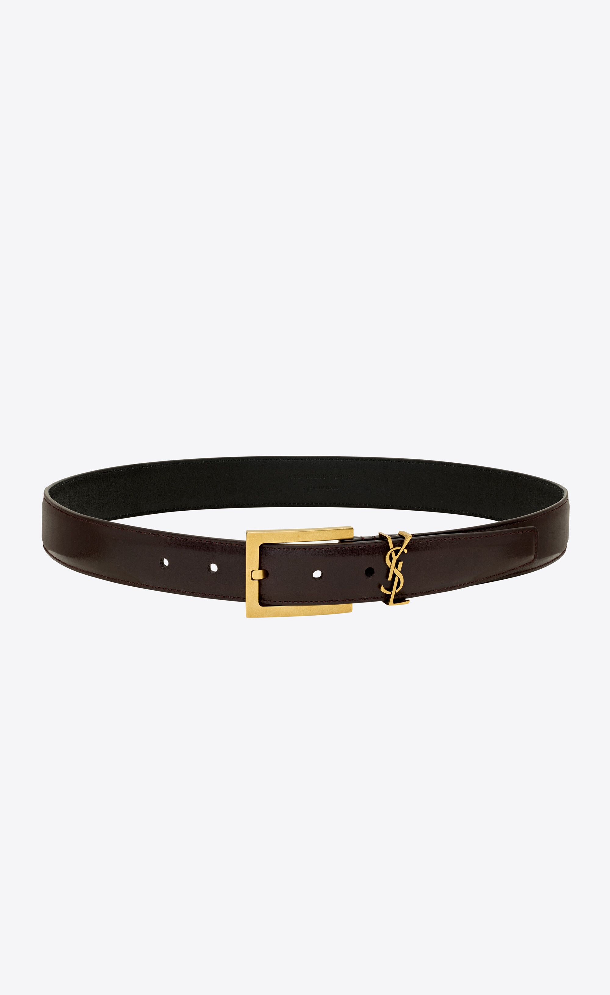 cassandre belt in shiny leather - 2
