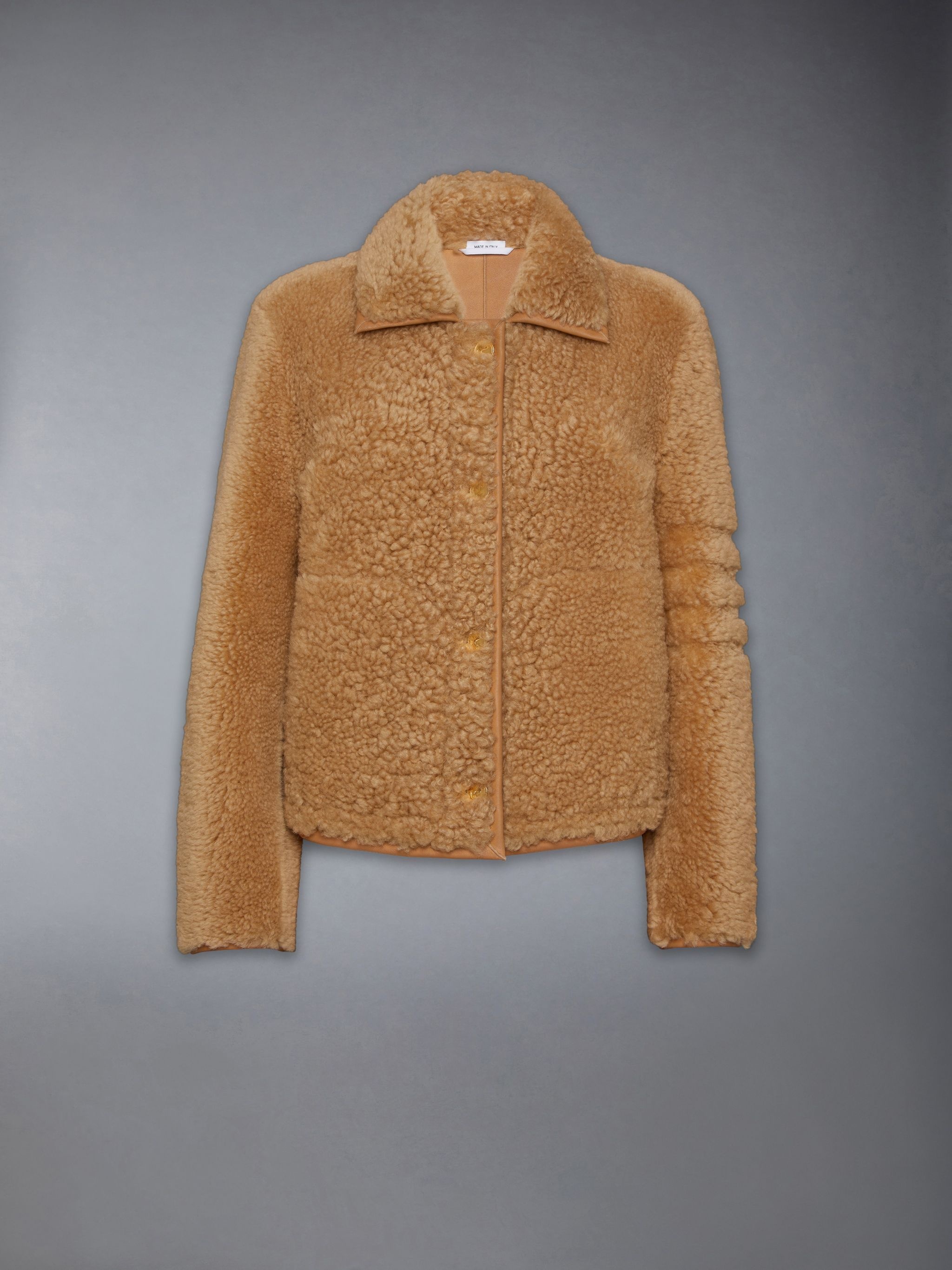 Shearling Bell Sleeve Jacket - 7