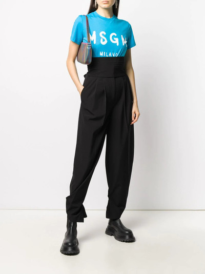 MSGM logo-print T-shirt outlook