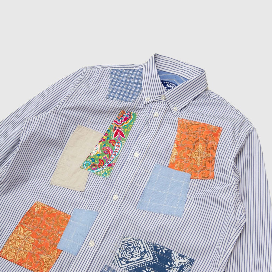 PATCHWORK L/S SHIRT - 4