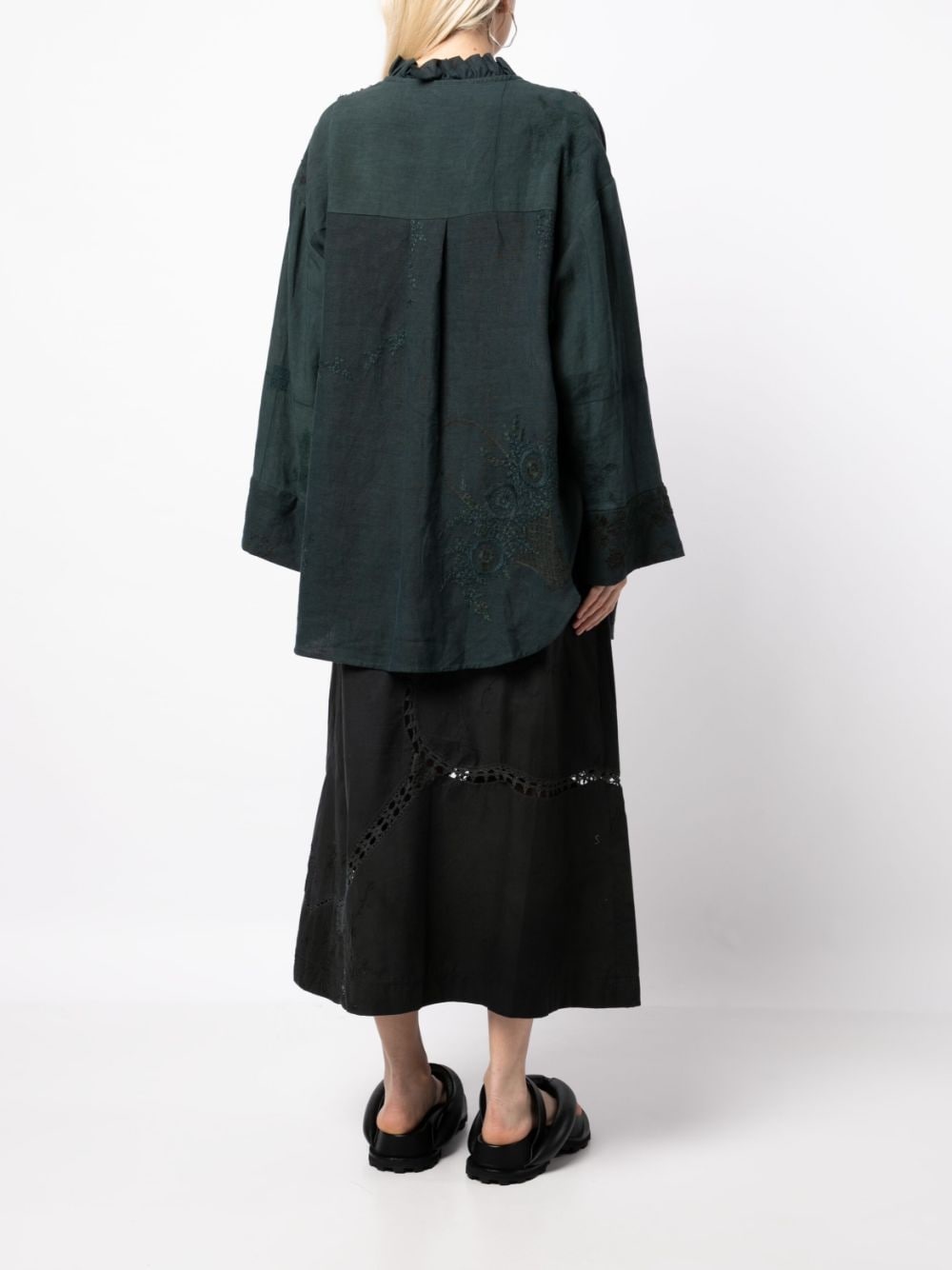 long-sleeve cotton tunic - 4