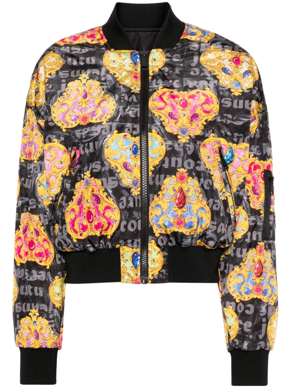 Heart-Couture-print bomber jacket - 1