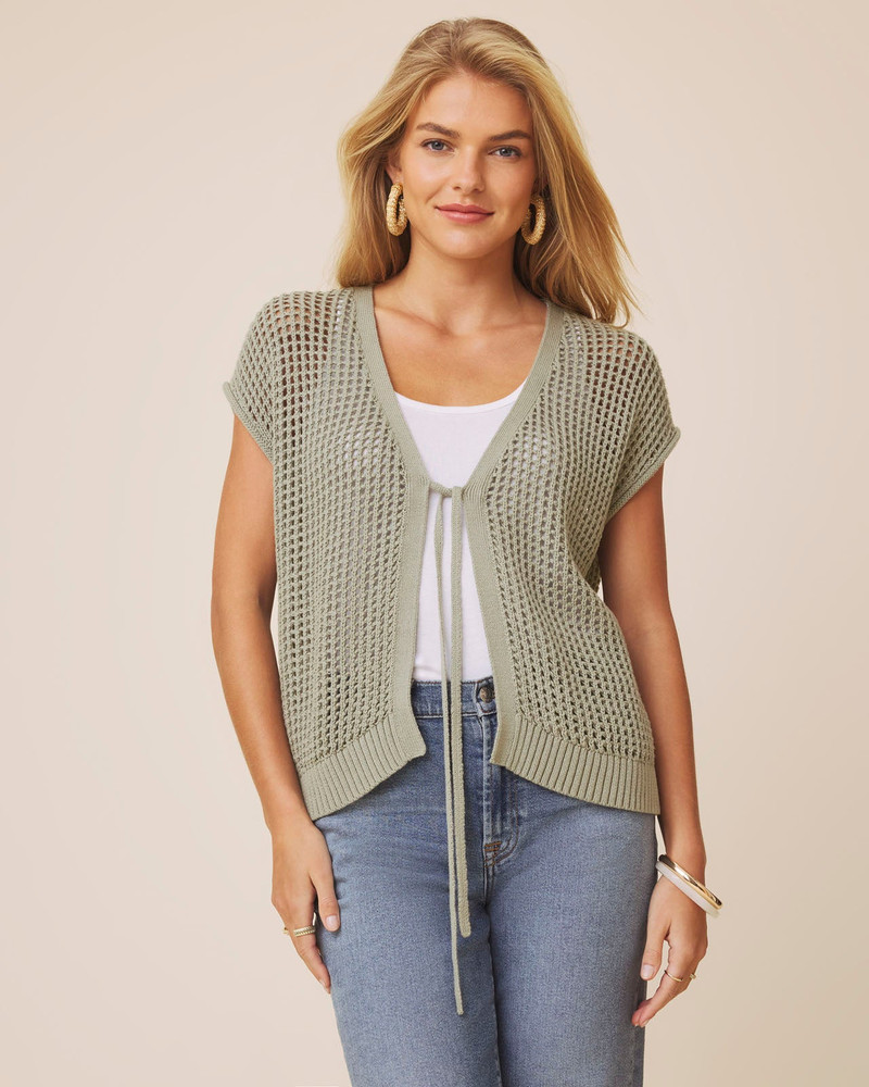 Splendid Simona Tie Front Cardigan outlook