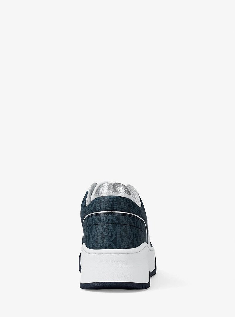 Lexi Mixed-Media Sneaker 4