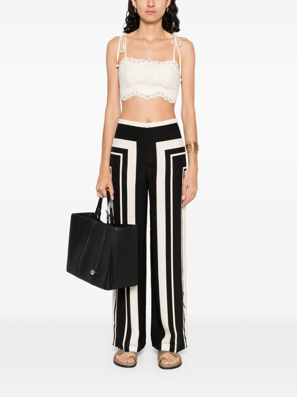 geometric-print trousers - 2
