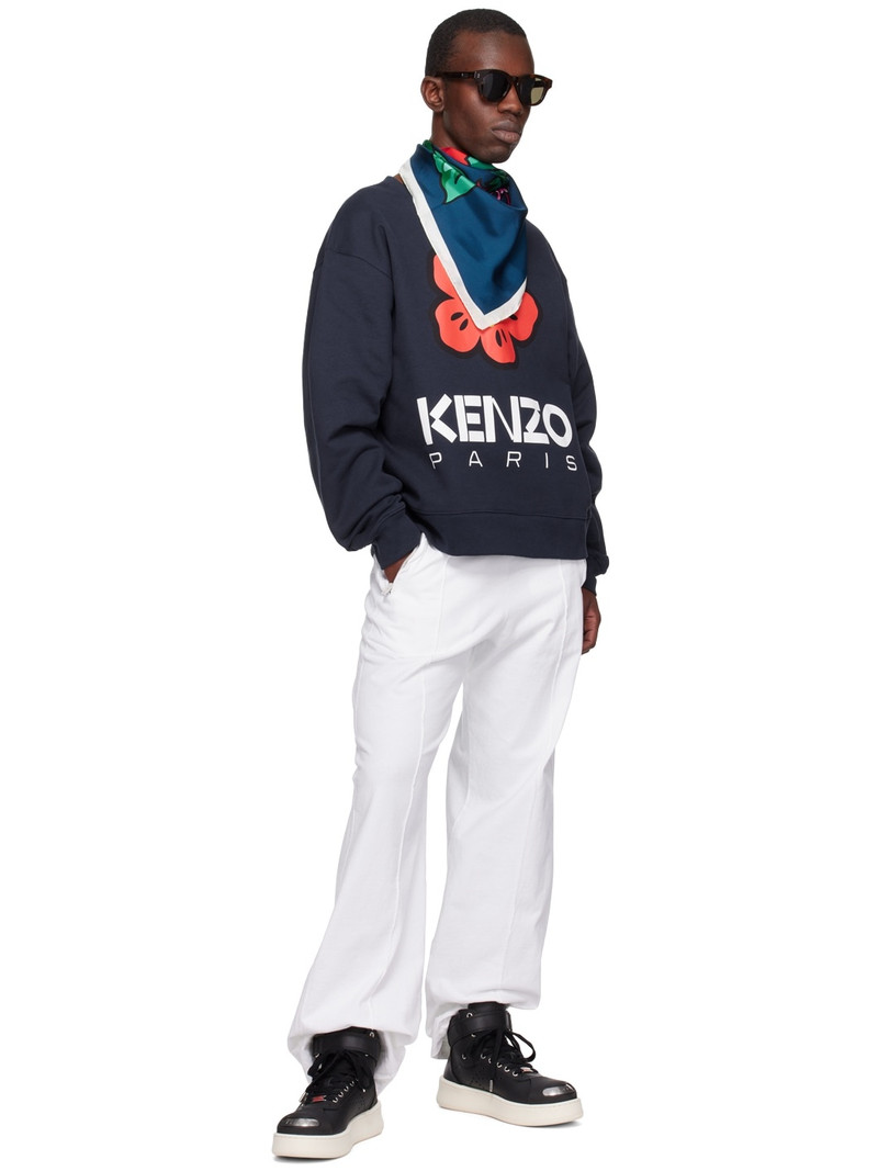 KENZO Black Kenzo Paris Hoops Sneakers outlook