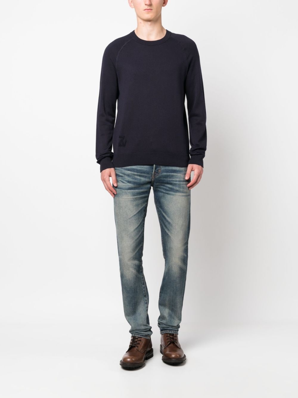 Thomaso logo-intarsia knitted jumper - 2