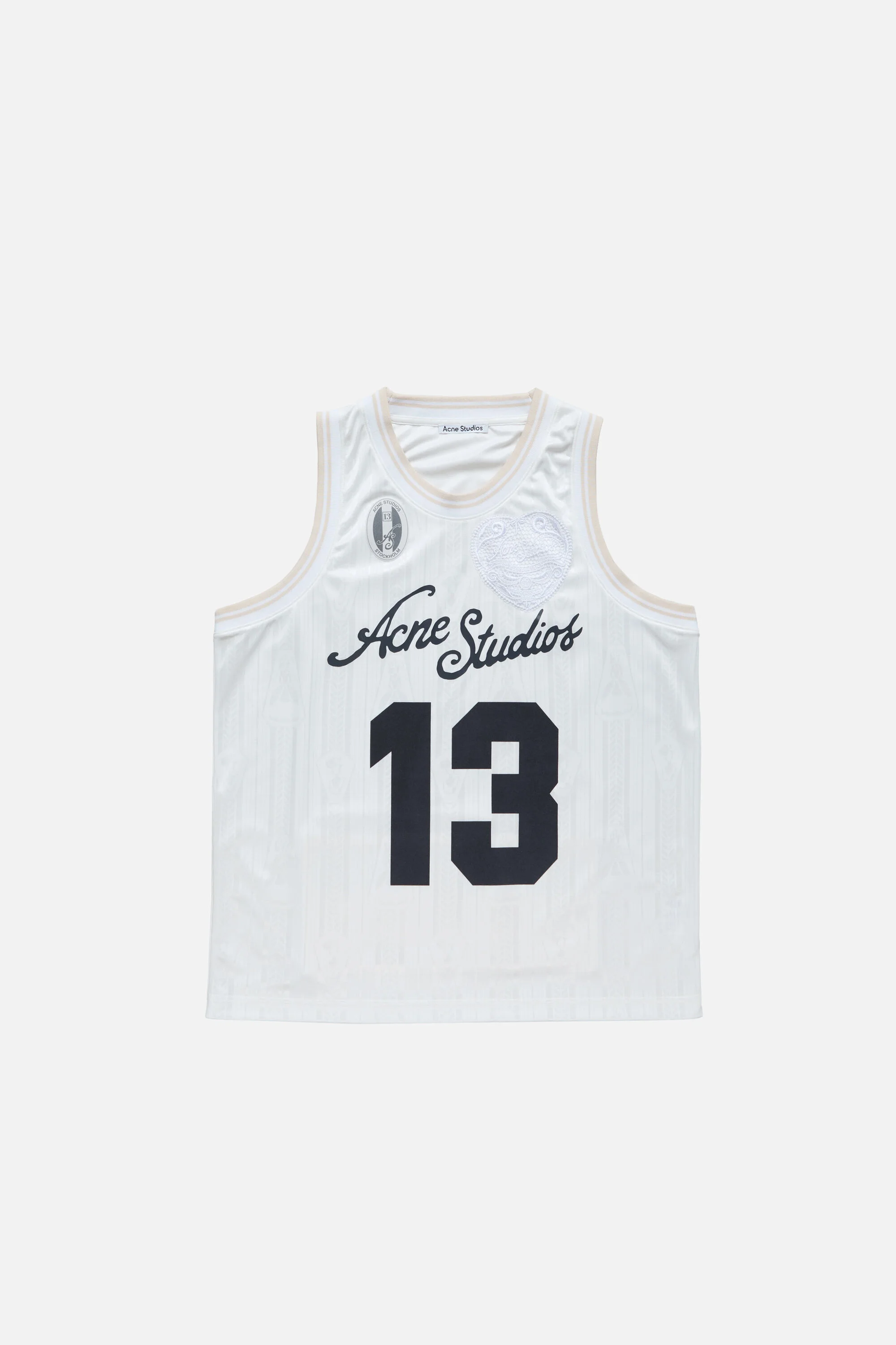 Sports jersey tank top - White - 1