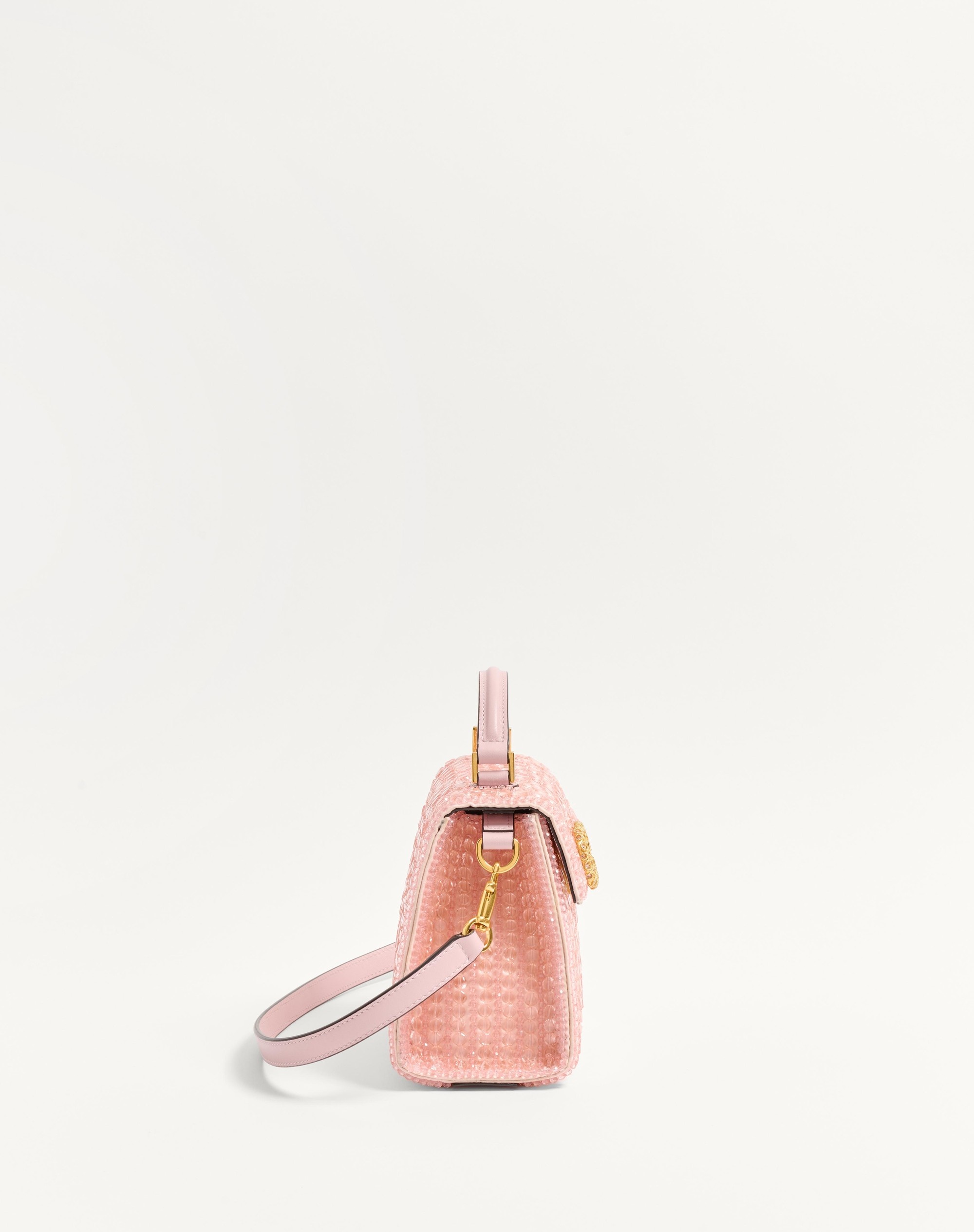VALENTINO GARAVANI VSLING MINI EMBROIDERED HANDBAG WITH JEWEL LOGO - 4