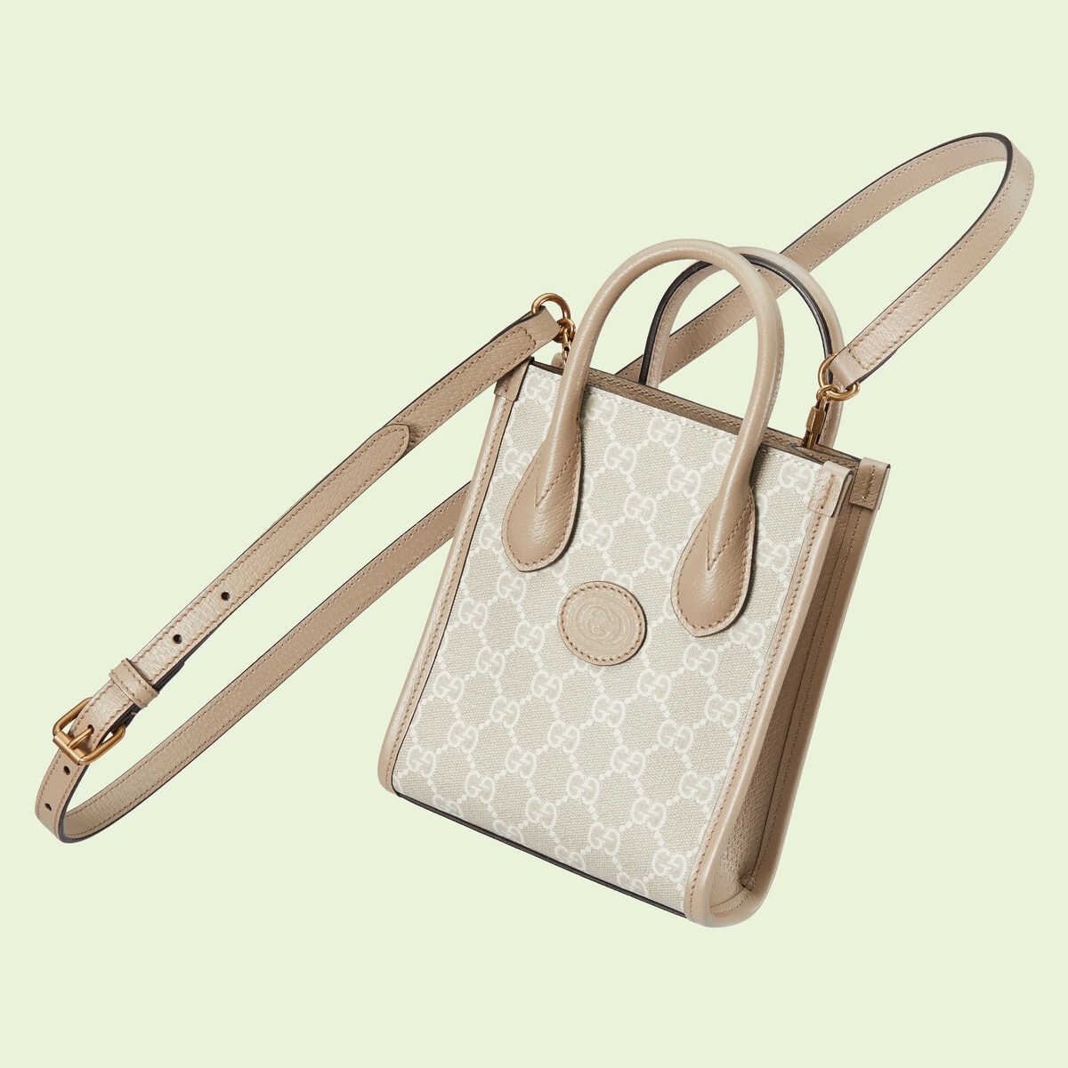 Mini tote bag with Interlocking G - 5