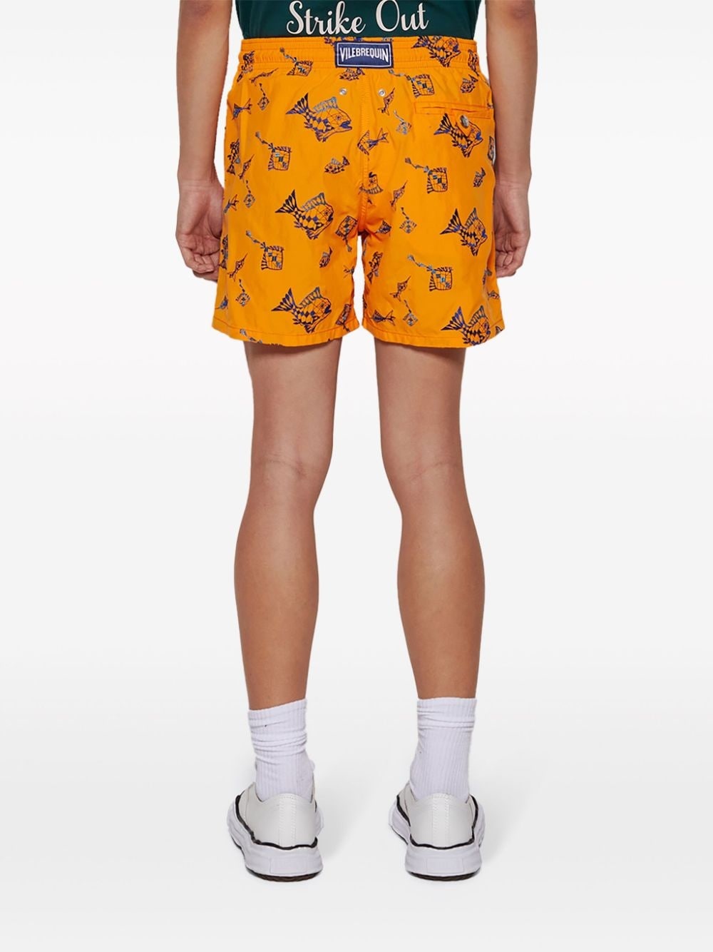 embroidered swim shorts - 5