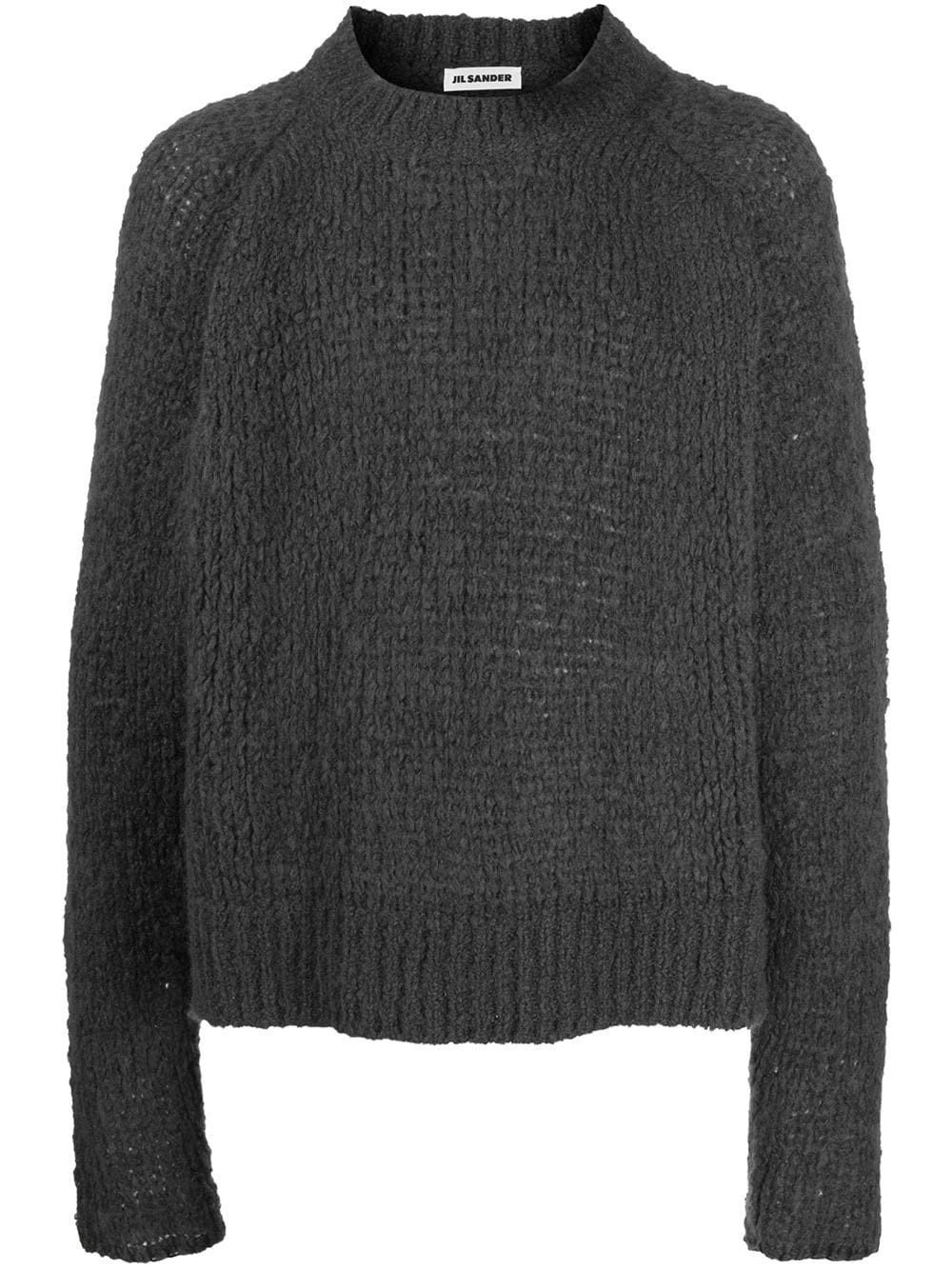 brushed crew neck jumper - 1